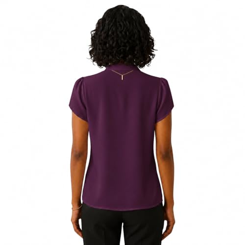 Image of Keiraa Women Blouse Half Sleeves Office Lady Shirt Women Tops