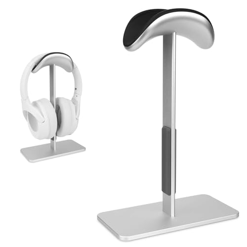 Ya en manzanajugosa.com: Gosknor Soporte Auriculares para Airpods MAX, Soporte Audífonos con Modo Reposo Estilo Moderno Base Antideslizante Ideal Gamers Compatible con Otros Auriculares Accesorios Gamers (Plateado)