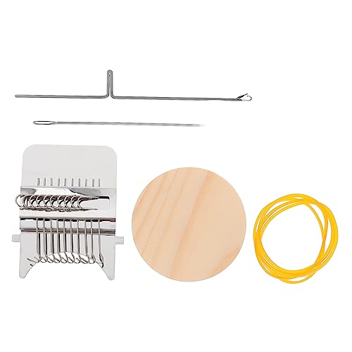 Operitacx 1 Juego Herramientas de trenzas kit de tejido para tejeduría artesanía mini juguetes puntada equipo de tejer máquina de tejer Juguete práctico tejedora de bricolaje planchar
