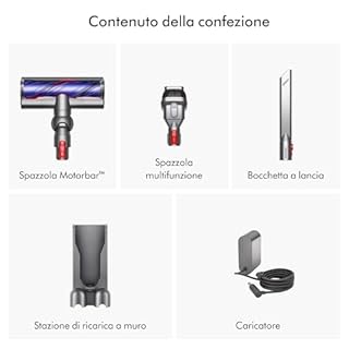 Dyson V8 Origin Aspirapolvere Senza Filo, 115 AW, fino a 40 min di autonomia, Spazzola Motorbar anti-groviglio, aspirapolvere portatile e per pavimenti