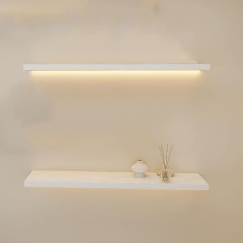 Étagère murale flottante lumineuse LED pour bar et salon