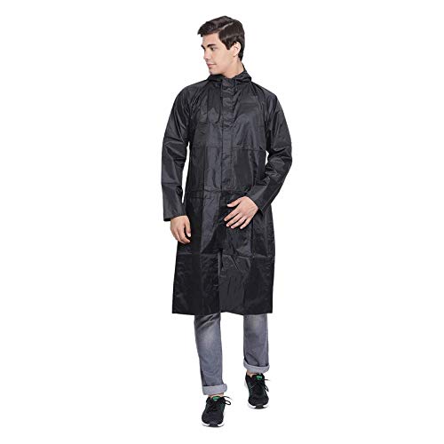 SikanderSikander™- Men/Women Waterproof Raincoat XL Size Black Color