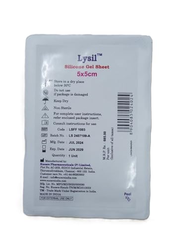 Image of Eucare Lysil Silicone Gel Sheet - 5 x 5 cm, Pack Of 2