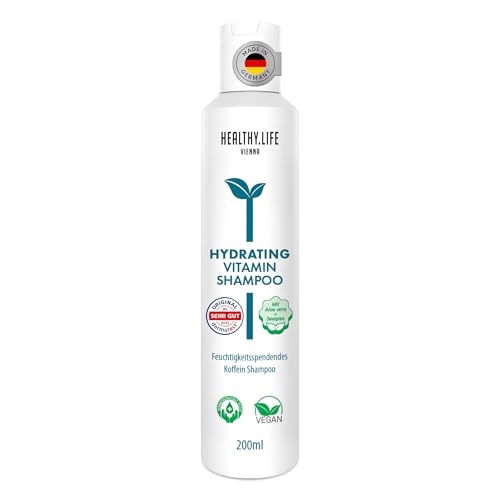 HLV - Hydrating Vitamin Shampoo | Milde, VEGANE Feuchtigkeitspflege für Trockenes & Brüchiges Haar mit Aloe Vera & Seegras | Kräftigt & Vitalisiert | Ideal für Häufiges Haarewaschen, 200 ml