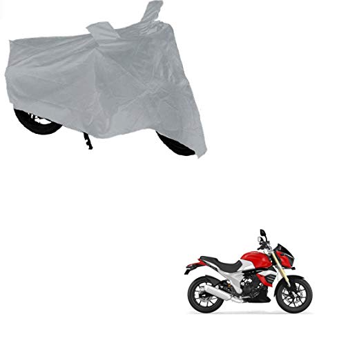 Image of Kozdiko Dust and Waterproof Silver Matty Body Cover for Mahindra Mojo