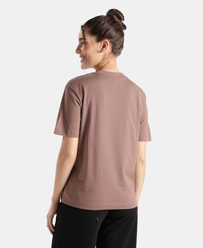 Image of Jockey A159 Women Super Combed Cotton Rich Oversized T-Shirt with Side Slits