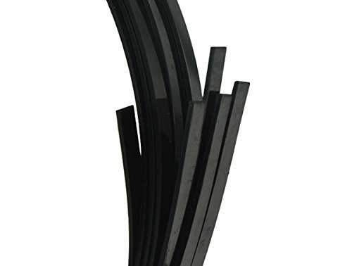 Kaish 5Pcs Black Acoustic Classical Guitar Binding Purfling Strips Abs Binding Strip 1650X5X1.5Mm #TOP2