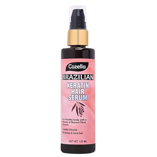 COZELLA PROFESSIONAL Brazilian Keratin Hair Serum 125 Ml | Infused with Keratin Protein | All Hair Types