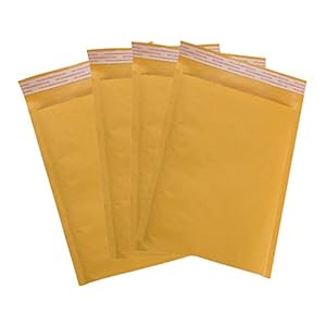 MIK Supplies 25 Pack #2 8.5×12 Kraft Bubble Mailers Self Seal Padded Bubble Envelopes for Mailing, Shipping, Packaging…