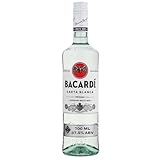 BACARDI Carta Blanca Superior White Rum - 70 cl/700 ml, 37,5 Vol-% - Legendärer Weißer Karibik-Rum, Perfekt zum Mixen und für Cocktails