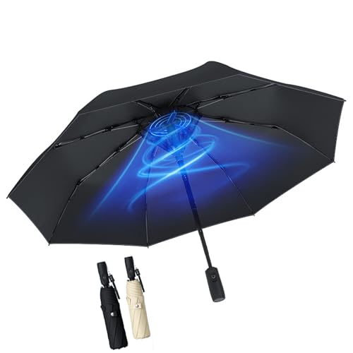 2025新登場 折り畳み傘日傘扇風機付き日傘 晴雨兼用傘 ファンで涼むゴルフ傘 USB充電式 UVカット100％遮光 8本骨高強度グラスファイバー 耐風撥水 おしゃれ 人気 雨傘 紫外線対策 熱中症対策通勤 通学 スポーツ観戦 長時間の外出に,ブラック