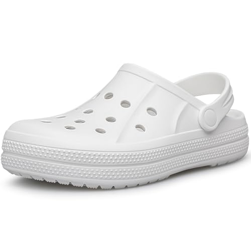 Raoendis ���f�B�[�X �����Y �K�[�f���N���b�O�V���[�Y ���K�ȃX���b�|���T���_�� �T�}�[�E�H�[�L���O&�A�E�g�h�A�r�[�`�V���[�Y, �z���C�g, 17 Women/16 Men