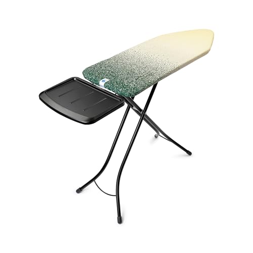 Image of Brabantia XL Comfort Ironing Board with Solid Steam Generator Rest | Large (Size C) | Fairtrade New Dawn Cover | Adjustable Height (27-38 inch), XL Rest, Easy Fold, Anti-Collapse Lock, Non-Slip Feet