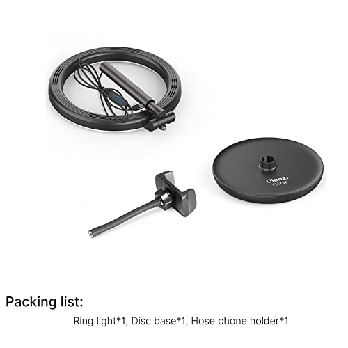 Coniya VL120C Tragbares Desktop-Ringlicht LED-Fotogre-Videolicht Zweifarbige Temperatur 3000K-6500K Einstellbare… – Bild 8