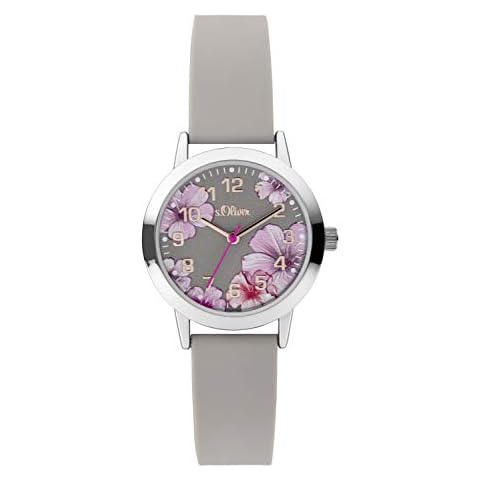 s.Oliver MädchenArmbanduhr Analog Quarz Silikon SO-3929-PQ Cover