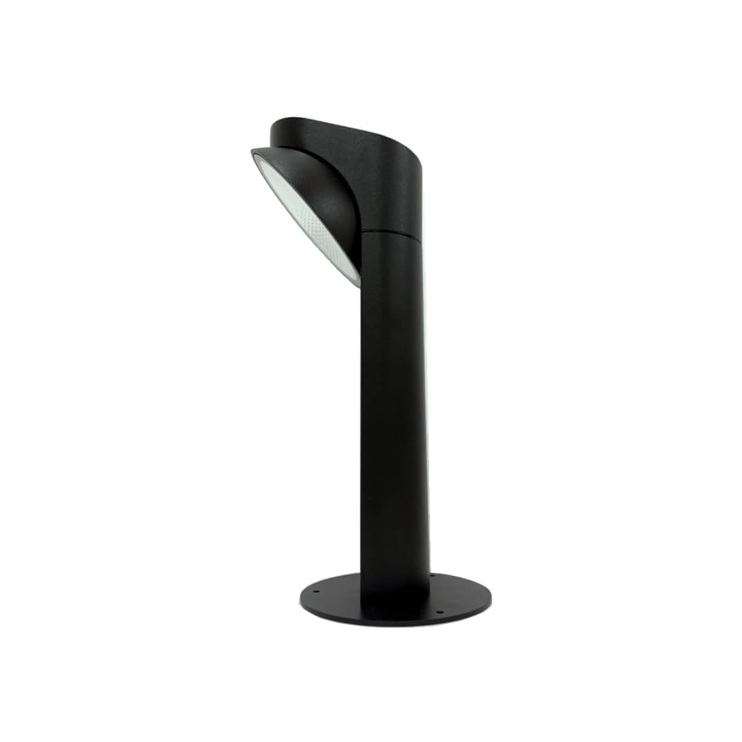 ONSSI Lámpara LED Exterior Jardin 10W,(Blanco Cálido,3000k) Iluminación Exterior Farola de Suelo/Sobremuro,COB LED Negro,Foco LED Para Jardín,Patio o Terraza (70cm)