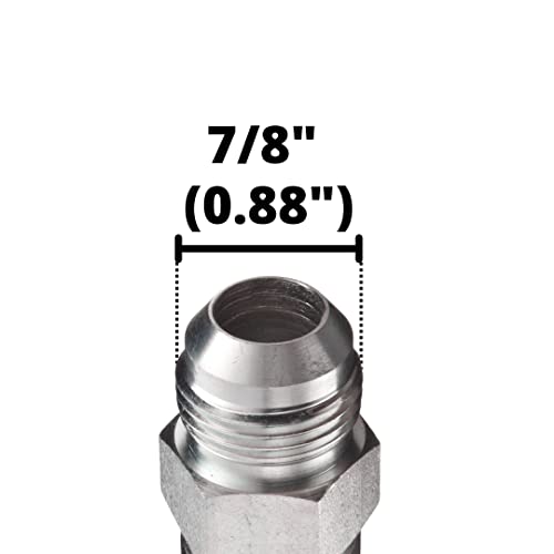 Image of (10-Pack) MJ-06-10 | 3 /8 inch Hose x 5 /8 inch JIC 37 Male Hydraulic Hose End Crimp Fitting