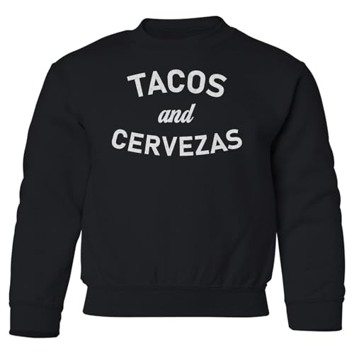Tacos and Cervezas - Cinco De Mayo Fiesta Fun Youth Crewneck Sweatshirt