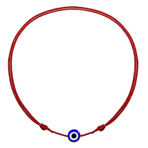 Evil Eye Red Cord Anklet Bracelet for Women Men Teen – Adjustable Waterproof String Ankle Jewelry for Protection & Good Luck, Minimalist Unisex Beach Accessory