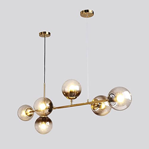 Lumière de globe en verre moderne pour illuminer vos dîners de salon chaleureux