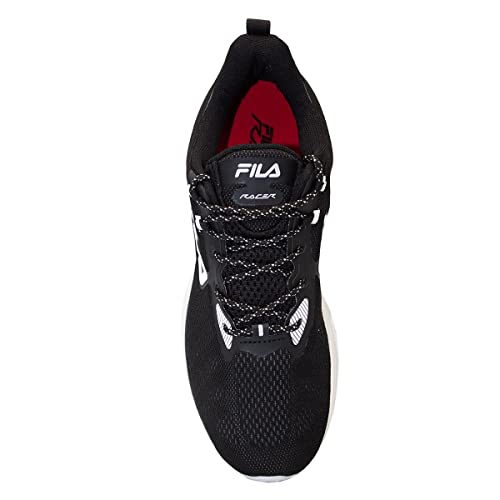 Tênis Fila Racer For All, Masculino, Preto/Branco/Prata, 40