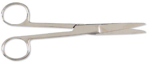 Frey Scientific Stainless Steel Student Grade Dual Sharp Surgical Dissecting Scissor, 6