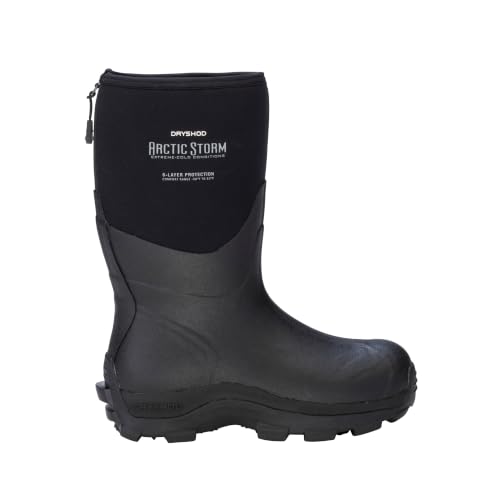 Dryshod Arctic Storm Men's Water Proof Mid-Calf Winter Boot Black Size 11