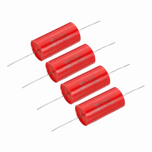Condensateur 20uf haut-parleur MKP rouge éliminant les distorsions audio axiaux 4 pièces