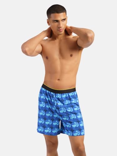Image of Bummer Printed Micro Modal Boxers Shorts for Men - Ultra Soft & Breathable, 3 Times Softer Than Cotton, Anti-Bacterial, Stretchable for Ultimate Comfort, Combo Pack of 2 (A Shark Tank Product)