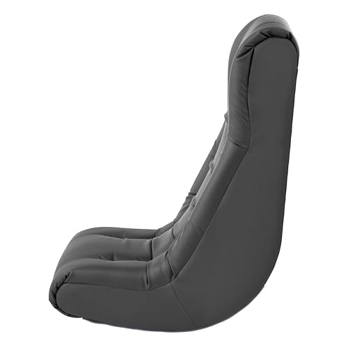 FDP Tufted Floor Rocker for Kids, Teens and Adults Comfortable, Ergonomic Chair for Reading, Playing Video Games, or Watching TV - Dark Gray, 10488-DG by Factory Direct Partners - Image 5