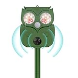 Ultrasonic Animal Repellent - Deer, Squirrel, Cat Repeller Outdoor Sonic Fortress Pro Solar Waterproof Solar Powered Ultrasonic Device for Garden & Yard Professional Deer Repellent Devices(1 Pack)