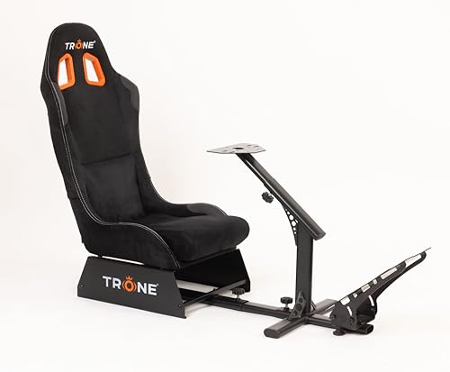 Image of TRONE RS1 Racing Simulator Gaming Chair with Seat & Driving Cockpit for Adults & Teens | Compatible with Logitech G923, G29, G920 | Xbox One, PS4,PS5, PC | Foldable, Adjustable, Carbon Steel Frame