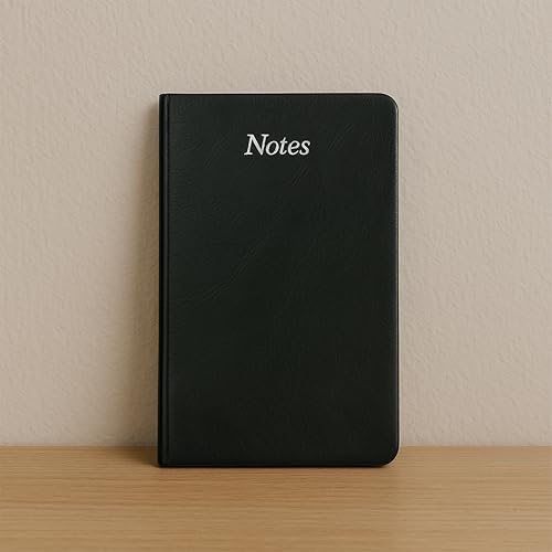 Image of Cubic A7 Palm Notebook | Black | Pack of 3 | Compact & Stylish Softbound for Note-Taking, Pocket Use & Journaling | Smooth Paper | Durable & Handy