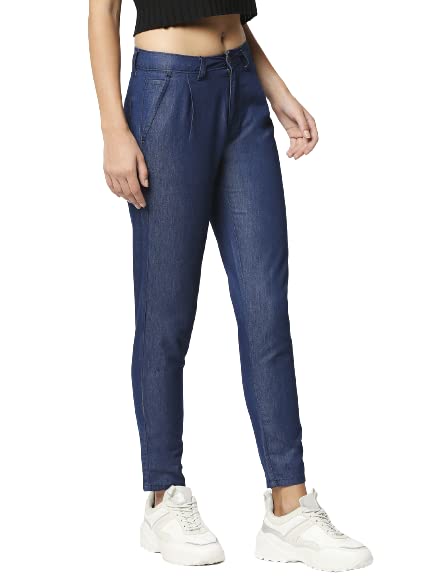 Image of HIGH STAR Women's Slim Jeans (WDATRS723 Blue 28)