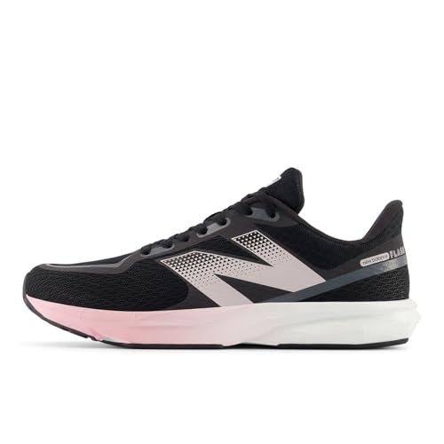 [ニューバランス] ランニングシューズ DynaSoft Flash v7 フラッシュ 部活 トレーニング フィットネス レディース BP7(BLACK/PINK) 24.5 cm Bのサムネイル