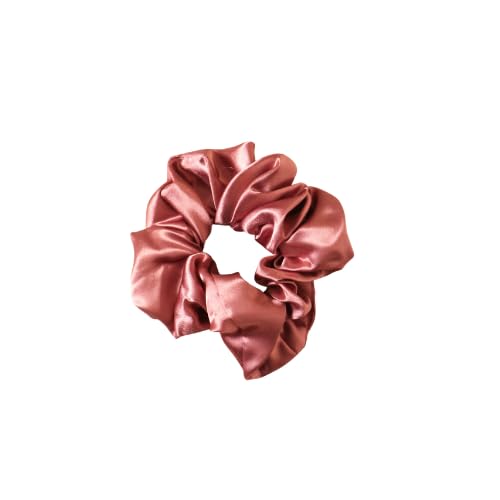 Image of The Curl Co Satin Scrunchie for Women Soft Hair Scrunchie for Gentle Hold Hair Accessory for All Hair Types Stylish Satin Hair Tie - Pack of 1
