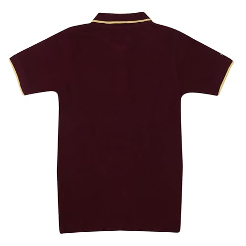 Image of LILGLORY Boys Regular Fit Polo Collar Patterned Tshirts in Blue /Grey /Maroon /Red /Black (810 /811 /812 /813 /814)