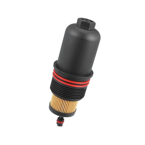 HOPESPANNER Engine Oil Filter Housing Cover Cap FT4Z-6A832-C for Ford F-150 Edge 2.7L 2015-2021 Plastic Black Vehicle Components