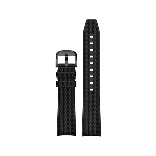 [LOKLNEYK] 20mm�A�[�N��[�҂݃S���o���h�ɓK������ Swatch X Omega �A�� MoonSwatch(Black black 02)