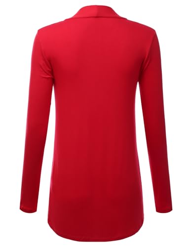 Image of LALABEE Women's Draped Open-Front Long Sleeve Light Weight Cardigan (S~3XL)