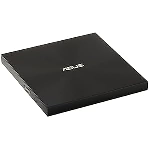 ASUS ZenDrive Ultra Slim USB 2.0 External 8X DVD Optical Drive +/-RW with M-Disc Support for Windows and Mac and Nero BackItUp for Android Devices (SDRW-08U7M-U/BLK/G/AS),Black