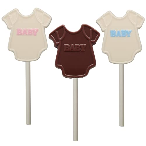 Cybrtrayd Baby Outfit Lollipop Chocolate Candy Mold with Molding Instructions