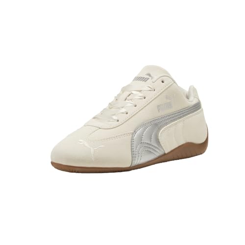 PUMA Kids Boys Speedcat Metallic Lace Up Sneakers Shoes Casual - White2