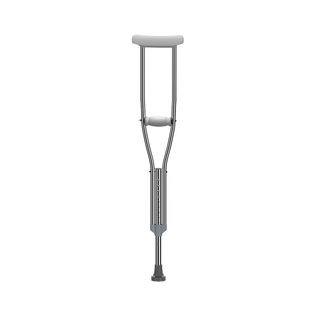 Muletas de bastón for Ancianos con Ayuda Antideslizante for Caminar for fracturas muletas for Axilas for Lesiones de Tobillo for jóvenes retráctiles (Size : 105-125cm)