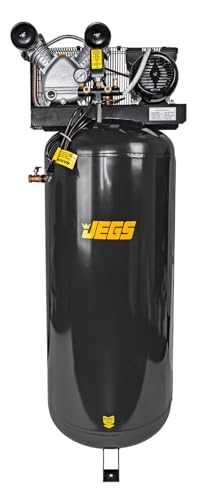 JEGS Air Compressor | 3 HP 120 Volt Single Phase | 60 Gallon Vertical Tank | Single Stage