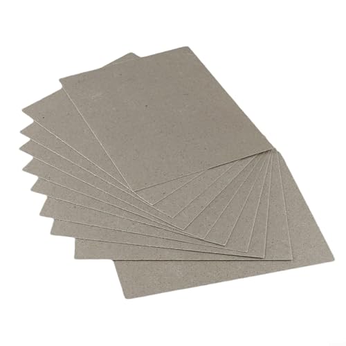 Gdfnmogo Lámina de mica de repuesto para microondas, 12 x 15 cm, 0,4 mm de grosor, placa aislante resistente al calor, paquete
