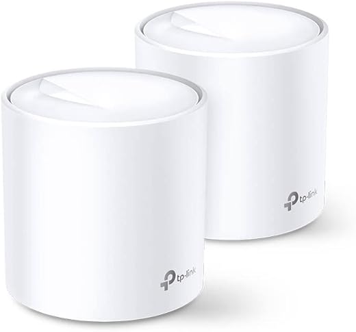 TP-Link Deco W3600 Whole-Home Mesh Wi-Fi 6 System, 2 Ports, Dual-Band 2.4 GHz/5 GHz