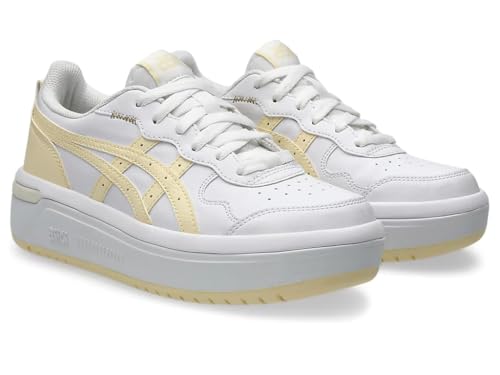 Image of ASICS Unisex Japan S ST White /Alabaster Brown Sneakers - 6 UK Men / 5 UK Women (1203A772.101)