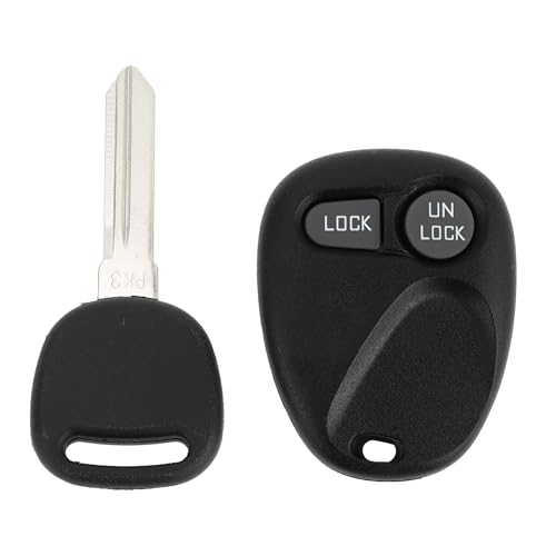 X AUTOHAUX 315MHz AB01502T Keyless Entry Remote Ignition Transponder Key Fob for Chevrolet C1500 1997-1999 for Chevrolet K1500 1997-1999 46 Chip 2 Buttons
