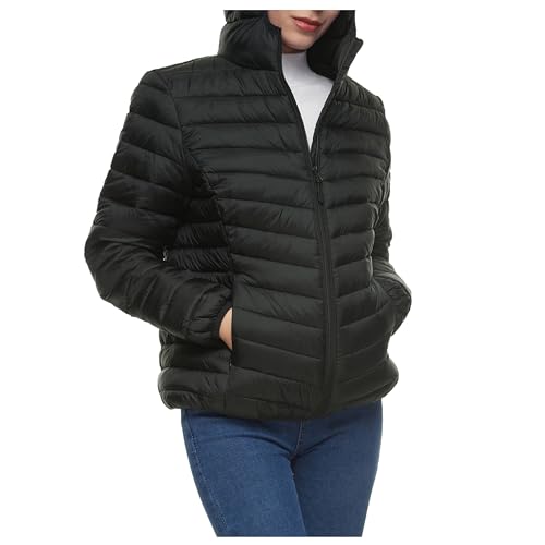 Rokka&Rolla Women's Lightweight Packable Puffer Jacket Winter Coat2